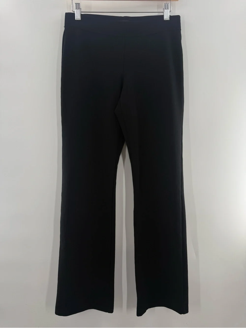 Eileen Fisher Wide Straight Leg Minimalist Pants Rayon Blend Thick Knit Size XS